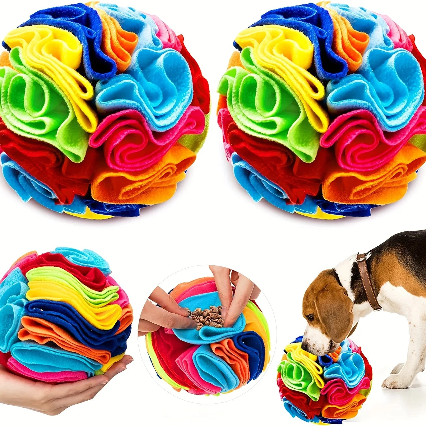 Snuffle Ball — Interactive Foraging Toy for Dogs