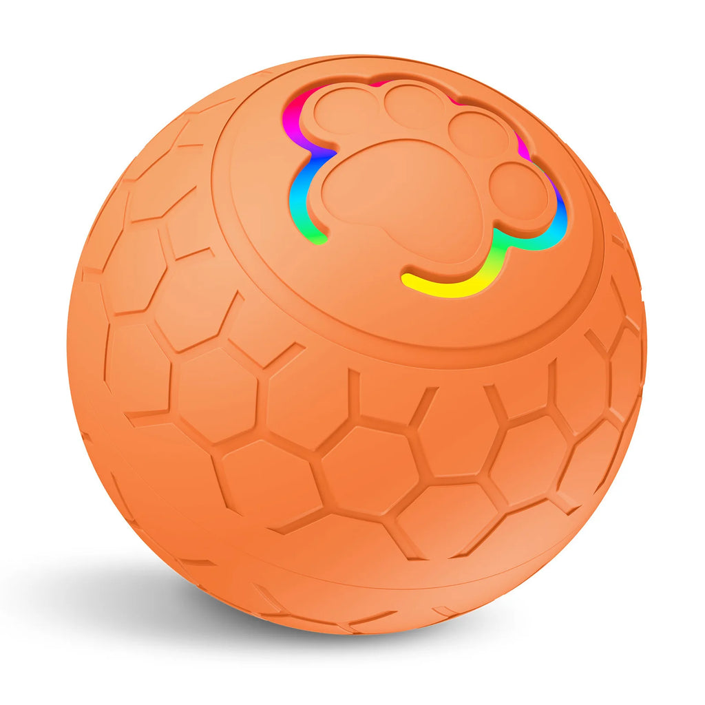 Smart Interactive Ball — Auto-Rolling LED Toy for Dogs